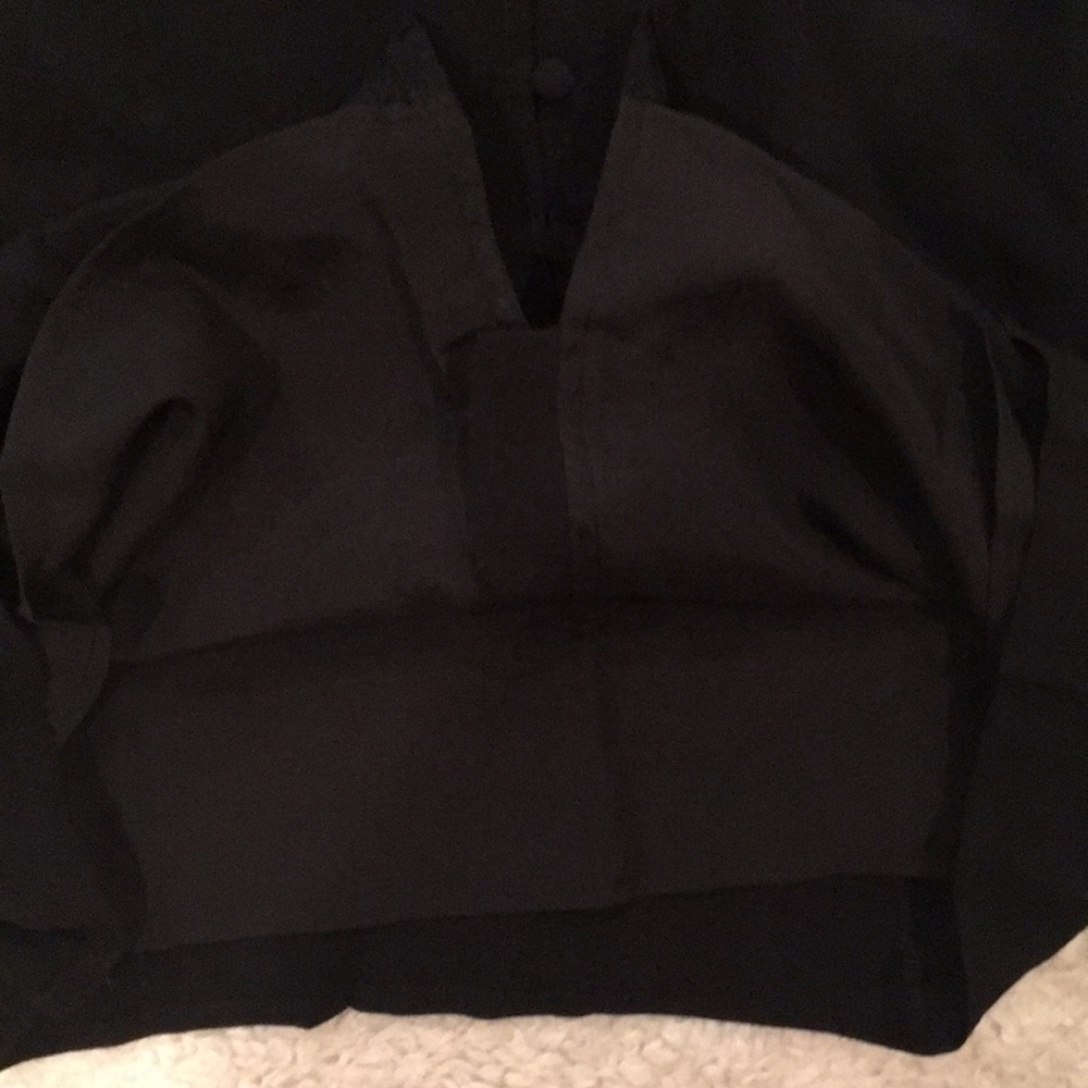 Floral Embroidered Black Shift Mini Dress - Picture 9 of 9